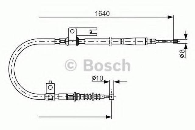Трос ручного тормоза 1987482154 BOSCH