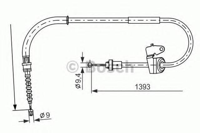 Трос ручного тормоза 1987482227 BOSCH