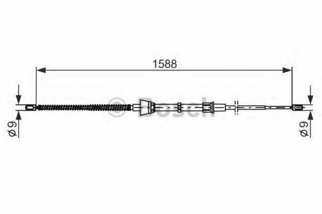 BOSCH 1987482266 Задний трос ручника в наличии Запорожье