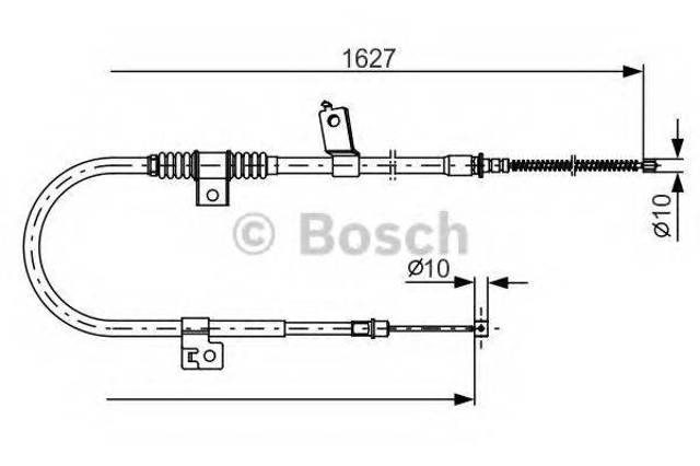 Трос ручного тормоза задний 1987482274 BOSCH