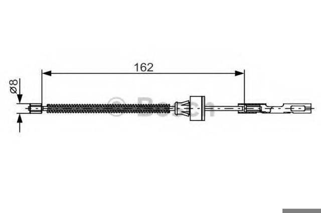 BOSCH 1987482278 Задний трос ручника в наличии Ужгород