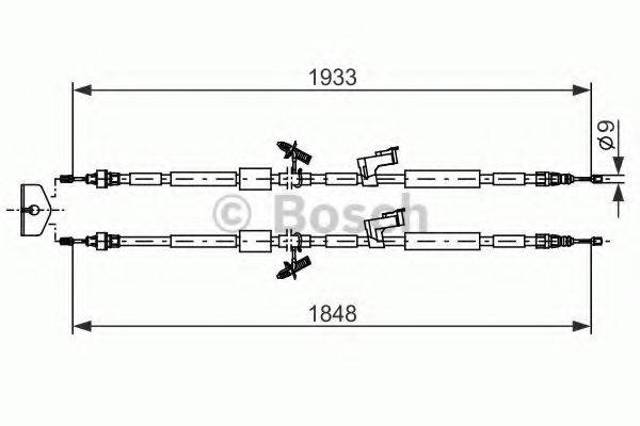 Тормоз стояночный 1987482280 BOSCH
