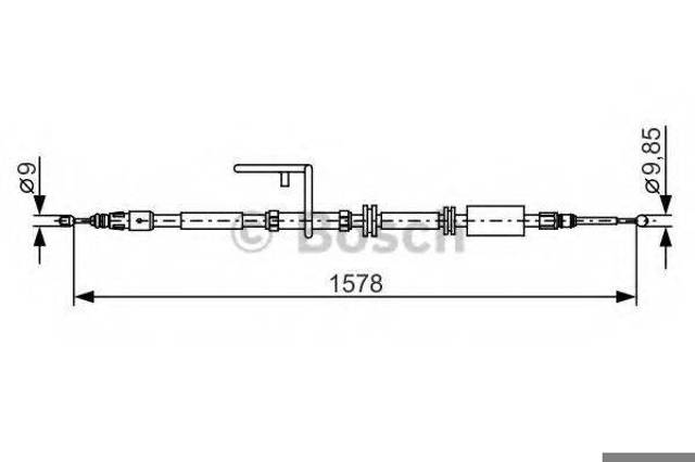 Трос, стояночная тормозная система 1987482314