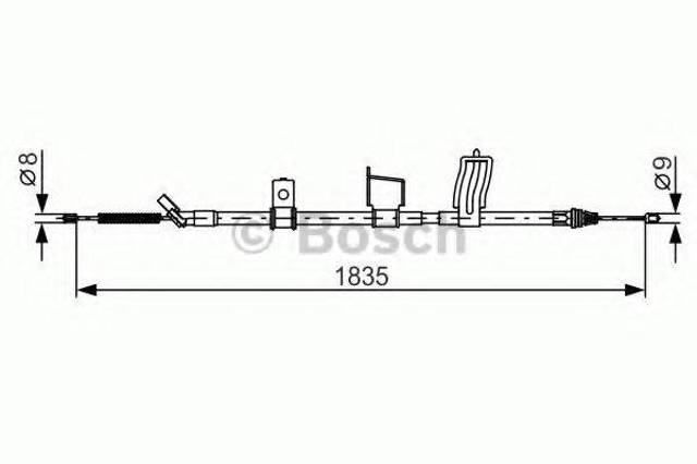 Трос ручника задний правый 1987482341 BOSCH
