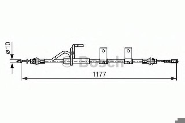 Трос ручника задний 1987482404 BOSCH