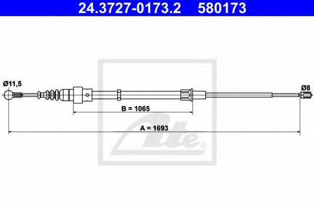 Тормоз стояночный 1J0609721AC VAG
