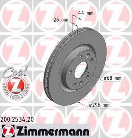 Тормоз дисковый передний 200253420 ZIMMERMANN