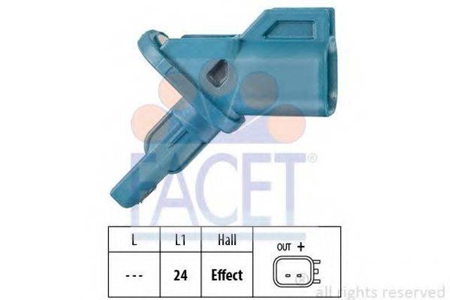 FACET 210002 Датчик АБС (ABS) передний в наличии Ровно