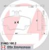 Колодки тормозные передние дисковые 214631802 ZIMMERMANN