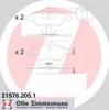 Тормозные элементы передние дисковые 215762051 ZIMMERMANN