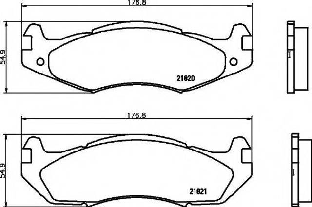 Колодки 2182001 TEXTAR