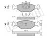 Колодки тормозные передние дисковые 2200573 METELLI