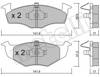 Колодки тормозные передние дисковые 2202060 METELLI