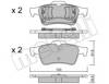 Колодки тормозные дисковые комплект 2203370 METELLI