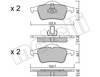 Колодки тормозные задние, дисковые 2203480 METELLI