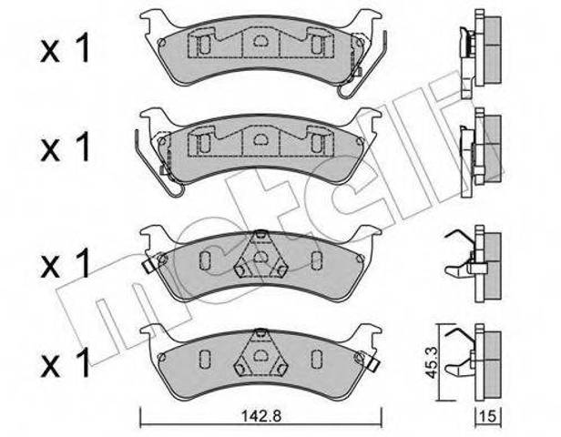 Колодки тормозные дисковые комплект Jeep Grand Cherokee