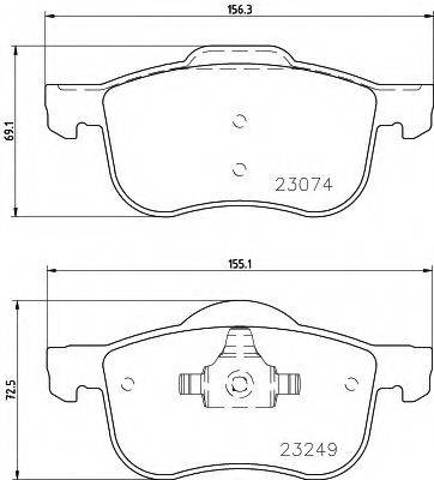 Колодки передние 2307401 TEXTAR