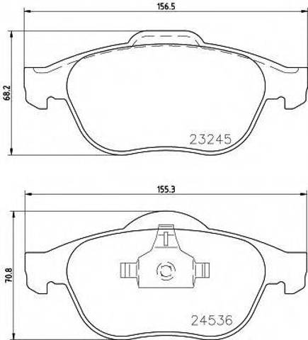 Колодки передние 2324502 TEXTAR