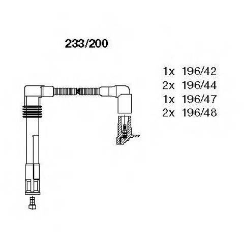 Провода зажигания 233200 BREMI