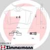 Задние тормозные колодки 235541703 ZIMMERMANN