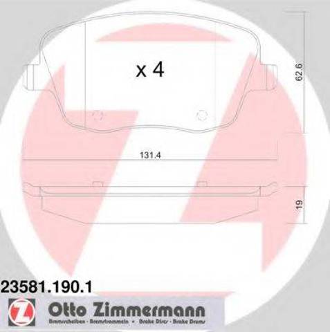 Колодки передние Skoda Fabia I