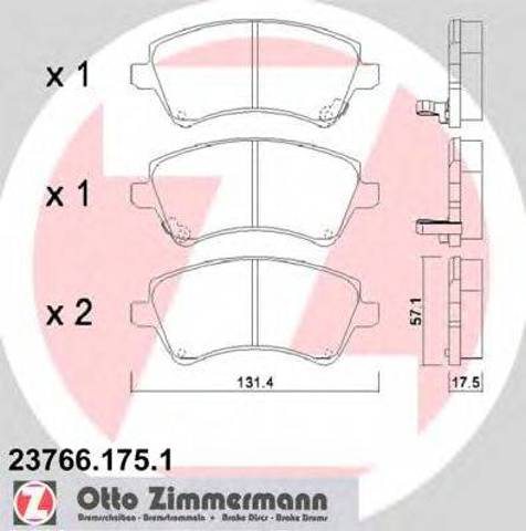 Колодки 237661751 ZIMMERMANN