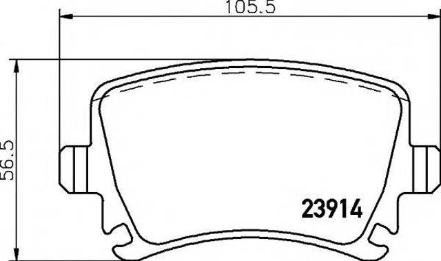 Задние колодки 2391401 TEXTAR