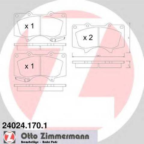 Колодки передние 240241701 ZIMMERMANN