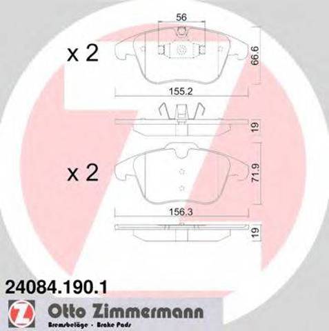 Колодки 240841901 ZIMMERMANN