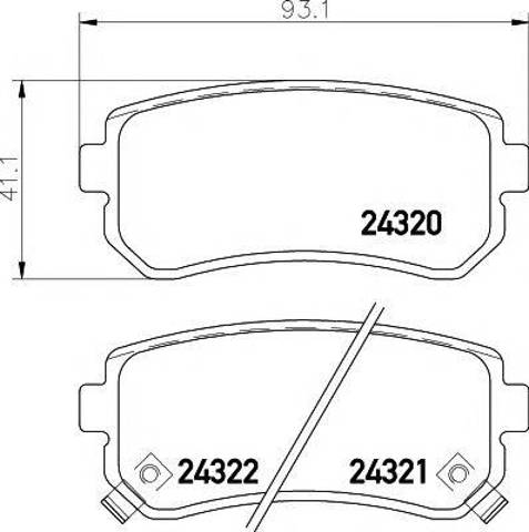Колодки дисковые  2432001 TEXTAR