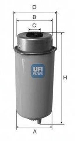 Фильтр-отстойник топлива грубой очистки 2445600 UFI