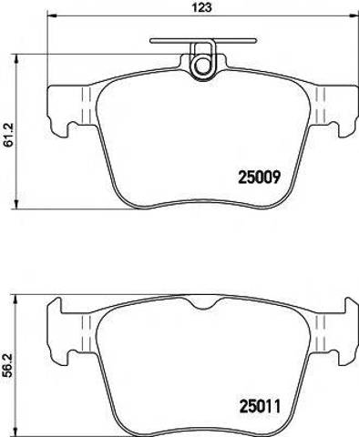 Задние колодки 2500901 TEXTAR