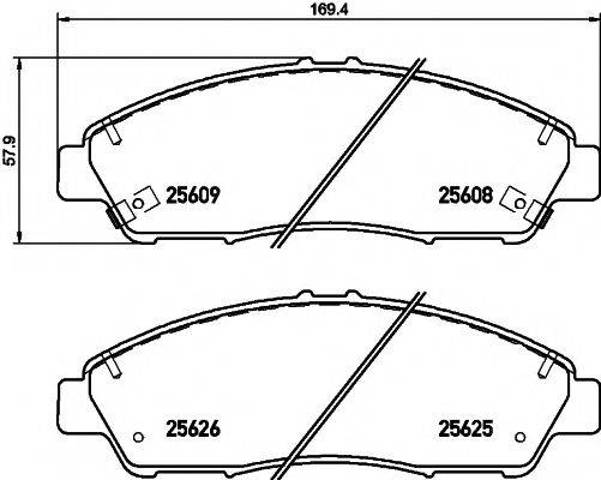 Колодки 2560801 TEXTAR