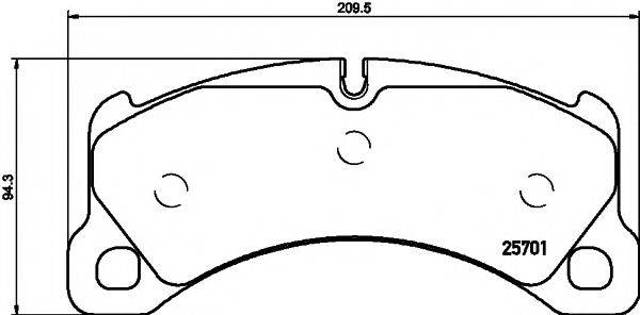 Колодки 2570101 TEXTAR