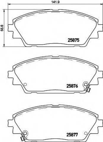 Колодки 2587501 TEXTAR