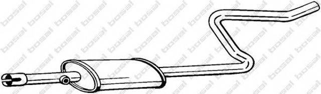 Глушитель центральный 281283 BOSAL