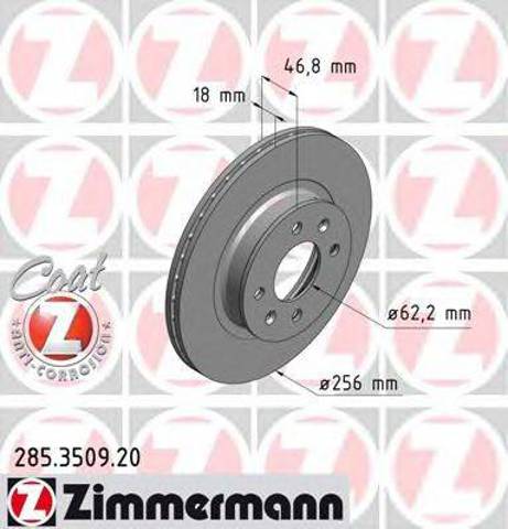 Диск тормозной передний 285350920 ZIMMERMANN