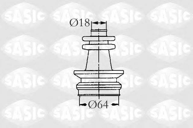 2873653 SASIC Пыльник ШРУСа внутренний купить в Ужгород