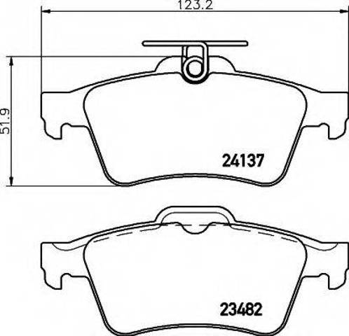 Колодки тормозные задние, дисковые 2T142M008AA FORD