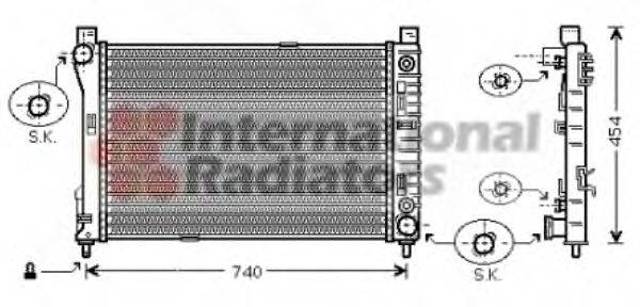 Радиатор основной 30002286 VAN WEZEL