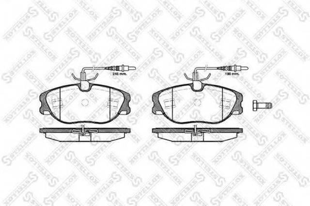 STELLOX 316044BSX Передние тормозные колодки в наличии Тернополь