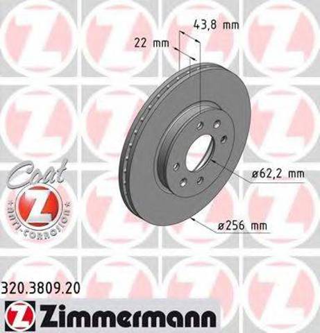 Диск тормозной передний 320380920 ZIMMERMANN