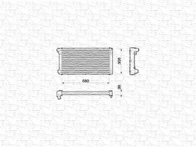 Радиатор основной 350213168000 MAGNETI MARELLI