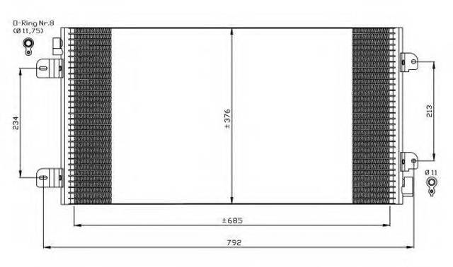 Конденсатор кондиционера 35485 NRF