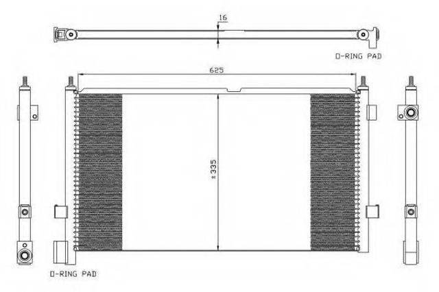 Радиатор охлаждения кондиционера 35591 NRF