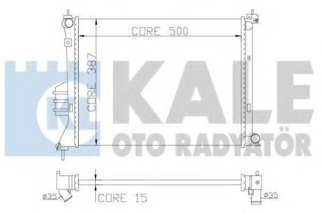 Радиатор 358600 KALE