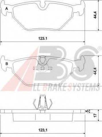 ABS 36908 Колодки тормозные задние дисковые в наличии Тернополь
