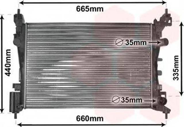 Радиатор основной 37002408 VAN WEZEL