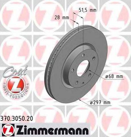 Ротор тормозной 370305020 ZIMMERMANN