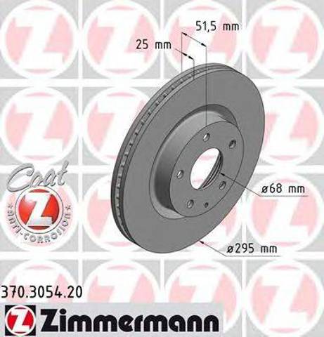 Ротор тормозной 370305420 ZIMMERMANN
